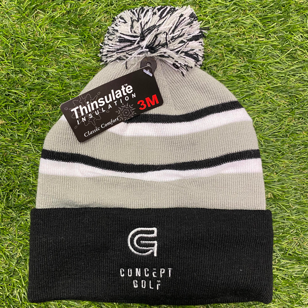 Concept Golf Bobble Hat Grey/Black